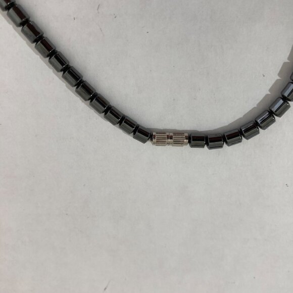 American Bald Eagle Head Hematite Bead Necklace Freedom Bird - Picture 4 of 5